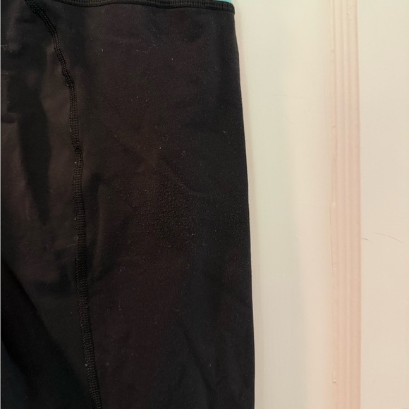 Lululemon Run Inspire II Crop Pants Black and Aqua Blue Size 8 - Picture 9 of 13